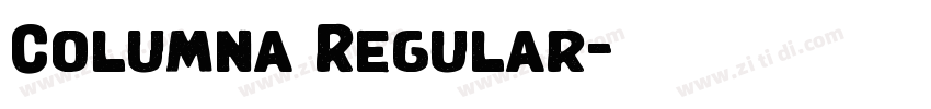 Columna Regular字体转换 Columna Regular字体转换